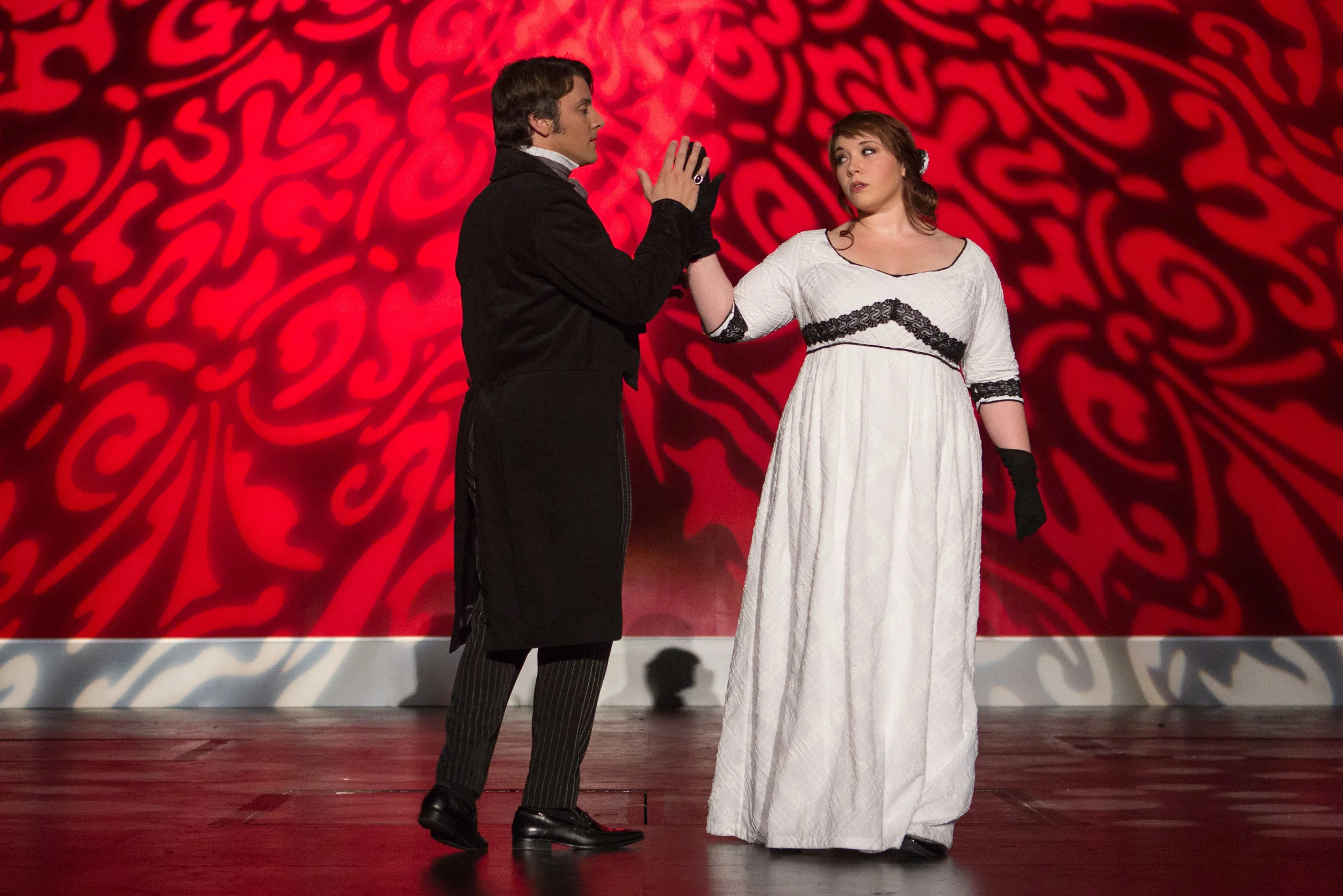 Elizabeth's Ballgown Pride and Prejudice Costume Designed by Gail Beach Photo by Teresa Wood Photography
