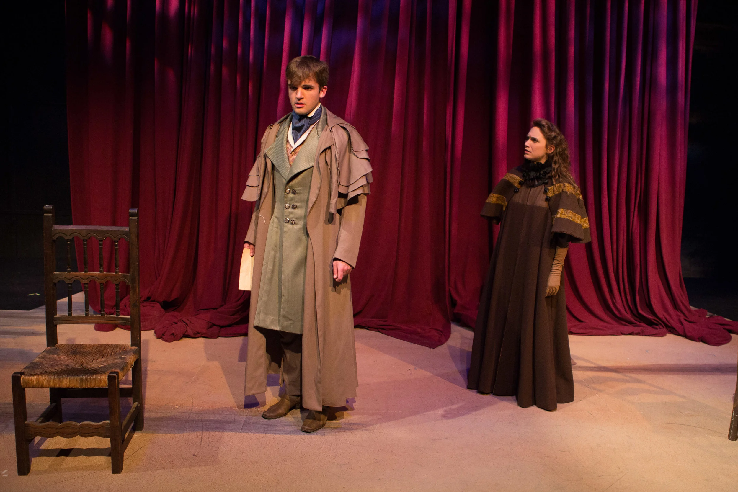 Bloody Poetry by Howard Brenton Directed by Gregg Henry CUADrama - The Callan Theatre Teresa Wood Photography