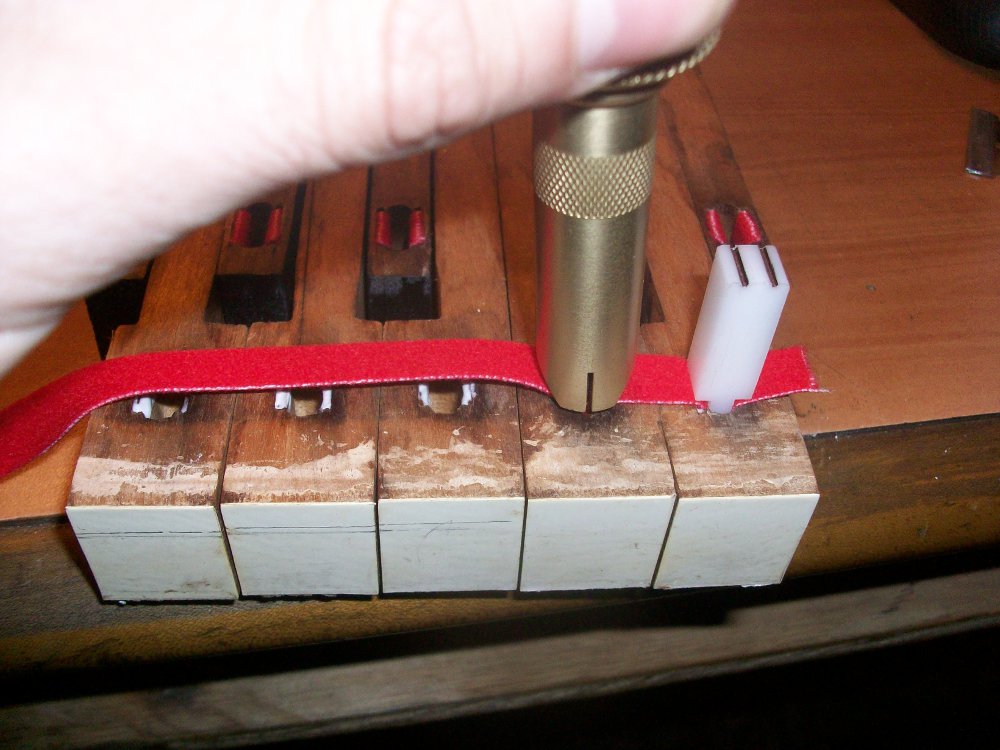 Piano Felt Key Bushing Cloth 54" strip for Piano Repair .033" thick 