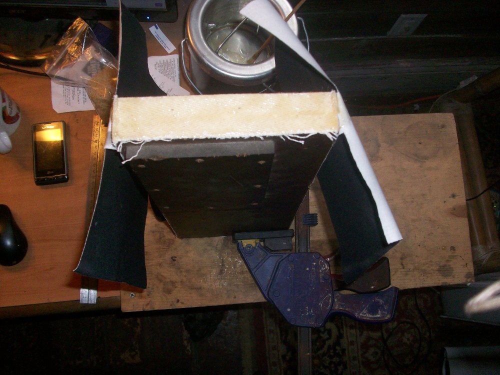 Glue applied to the hinge end