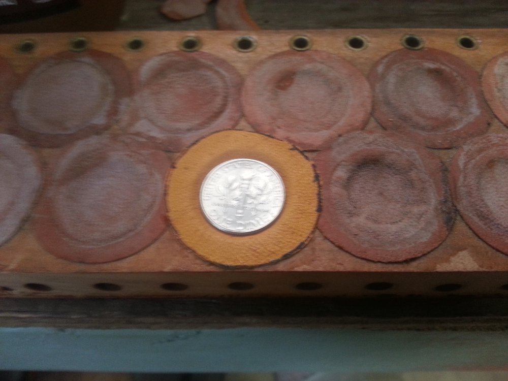 The pouch after smoothing the edges.