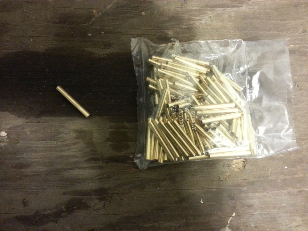 New brass connectors.