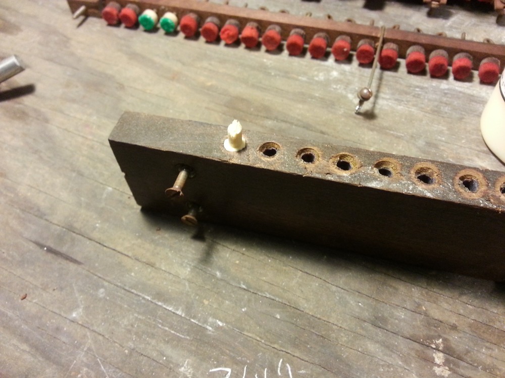 Dowel cut off.