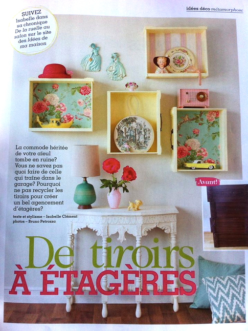 Console Renard Flare mise en vedette par Isabelle Clément (De la ruelle au salon), pour une chronique du magazine Les idées de ma maison .