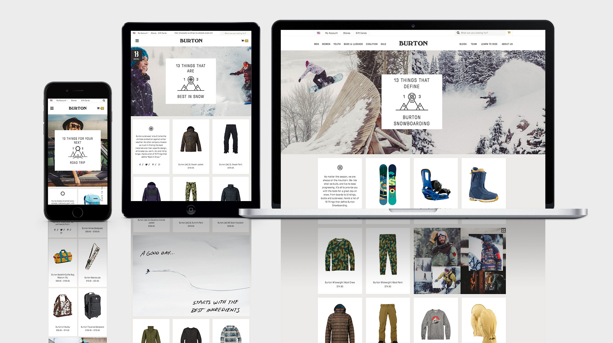 13 Things — Brand Driven Stories with an eCommerce Initiative