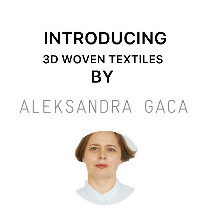 Aleksandra Gaca designs innovative woven textiles at the intersection of art, design and architecture.
Constantly pushing the boundaries of the industry, she creates textile landmarks that have earned
her international acclaim. Her work appears in in