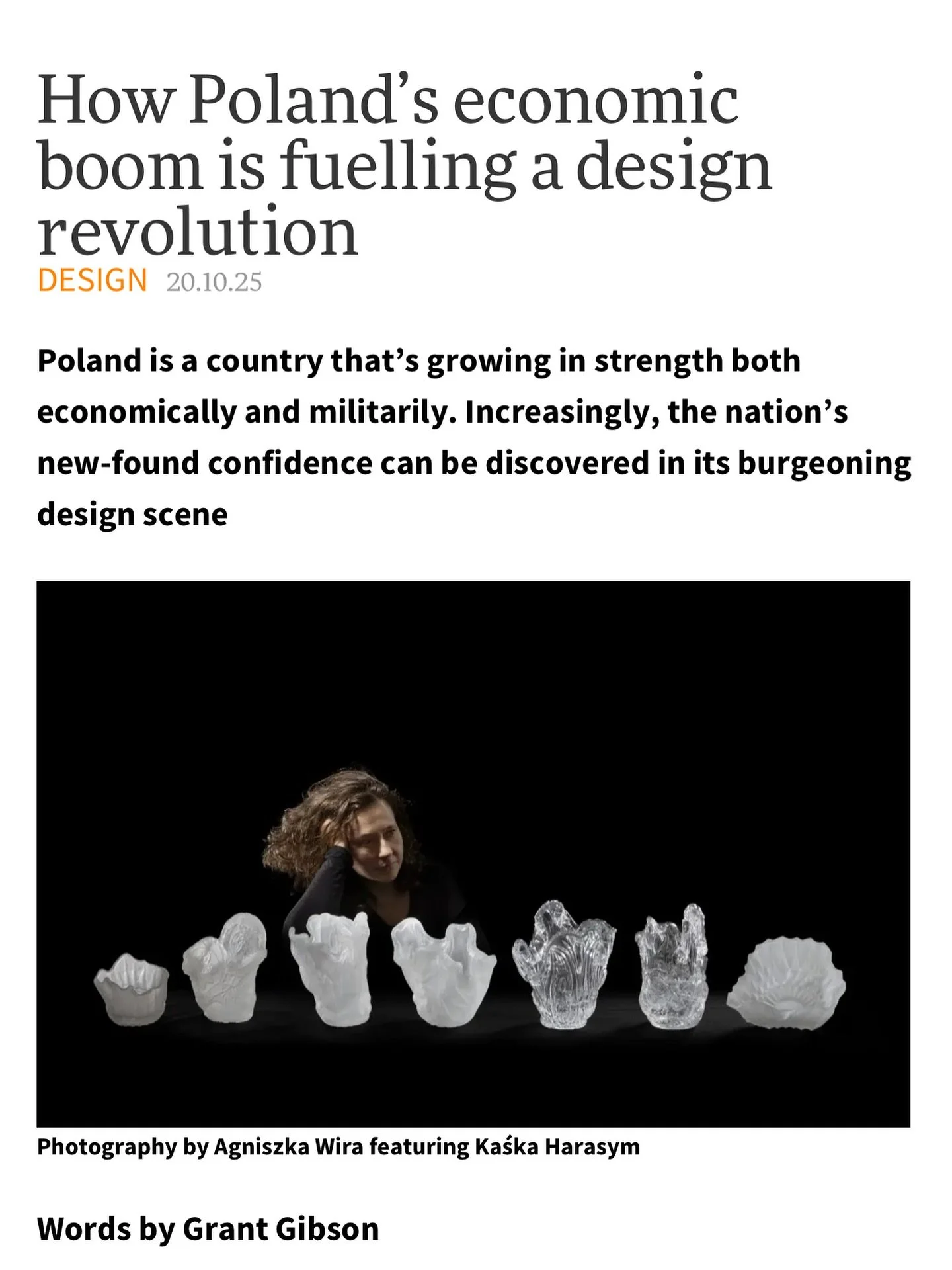 Poland’s design scene is on the rise.
As the country experiences economic growth, its creative industries—especially design—are gaining recognition. From contemporary aesthetics to innovative craftsmanship, Poland’s evolving