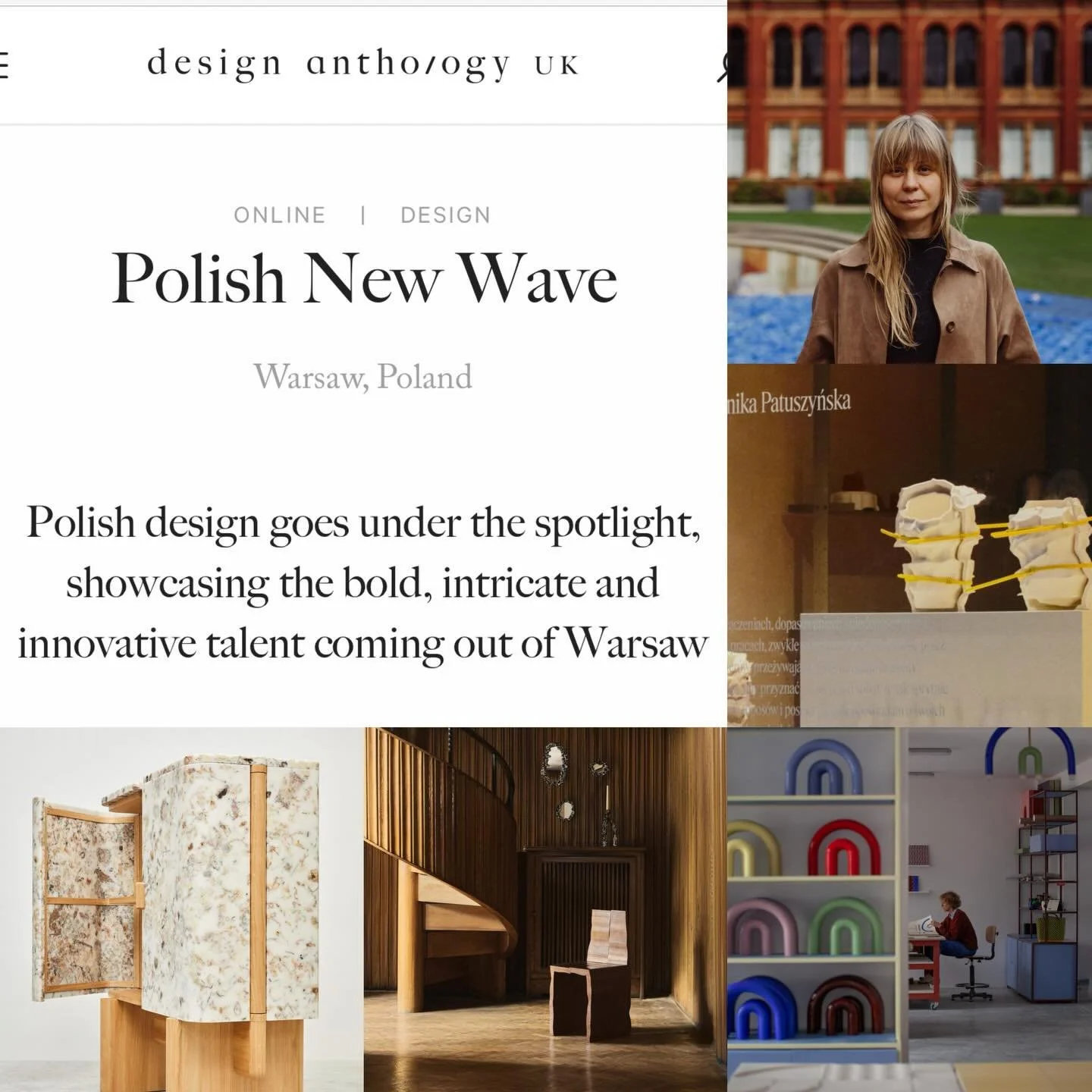 Polish design is making waves, definitely here is the UK. 
This @designanthology_uk feature takes us to Warsaw, a city where craftsmanship meets contemporary design, and where iconic post-war architecture stands beside bold new cultural spaces.

The 