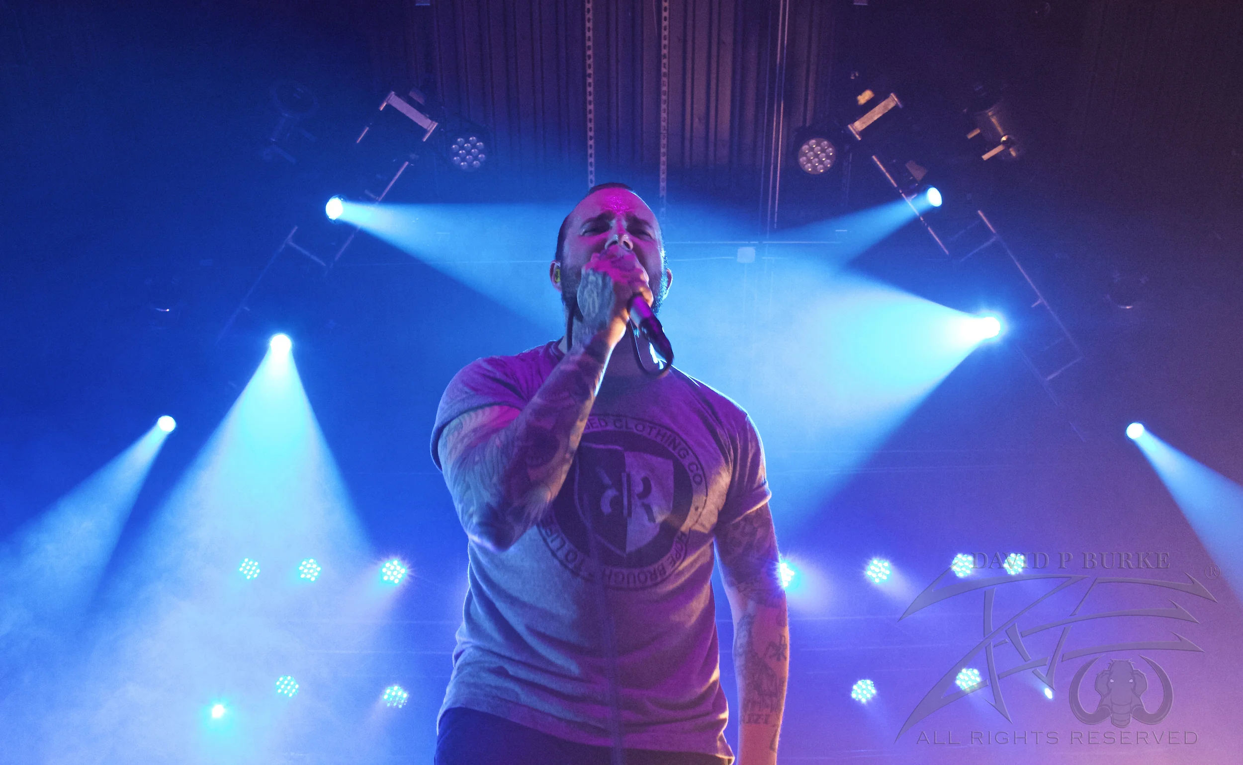 August Burns Red Lead Vocalist Jake Luhrs photo: David Burke