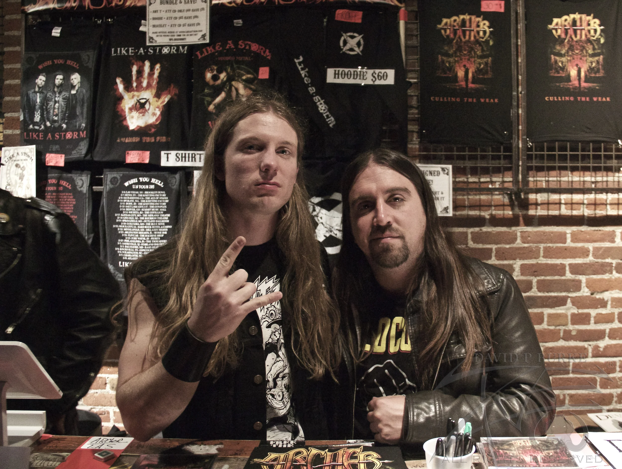 Archer guitarist Dylan Rose and bassist David De Silva photo: David Burke