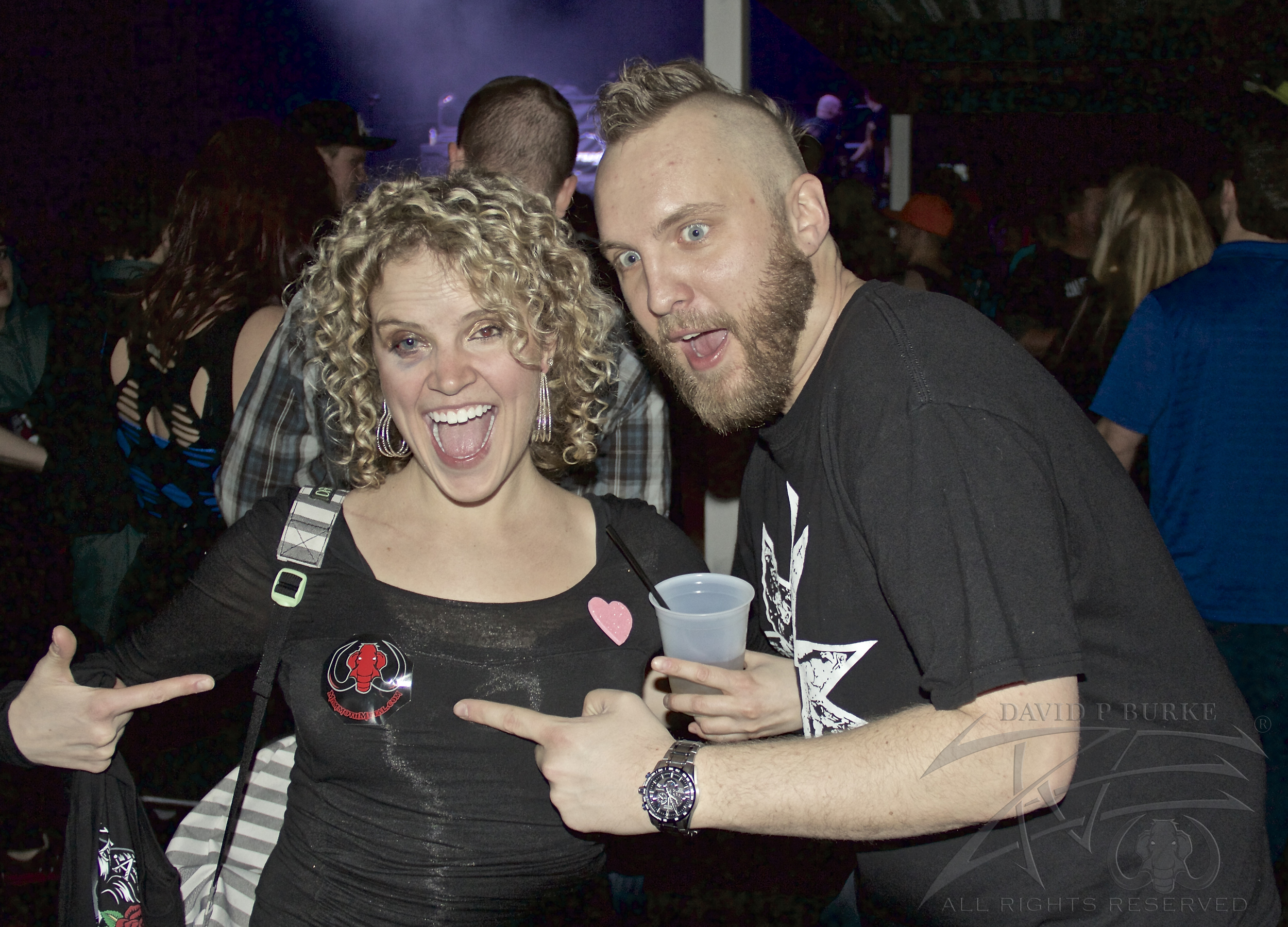 Hellyeah fans Kelly and Dan photo: David Burke
