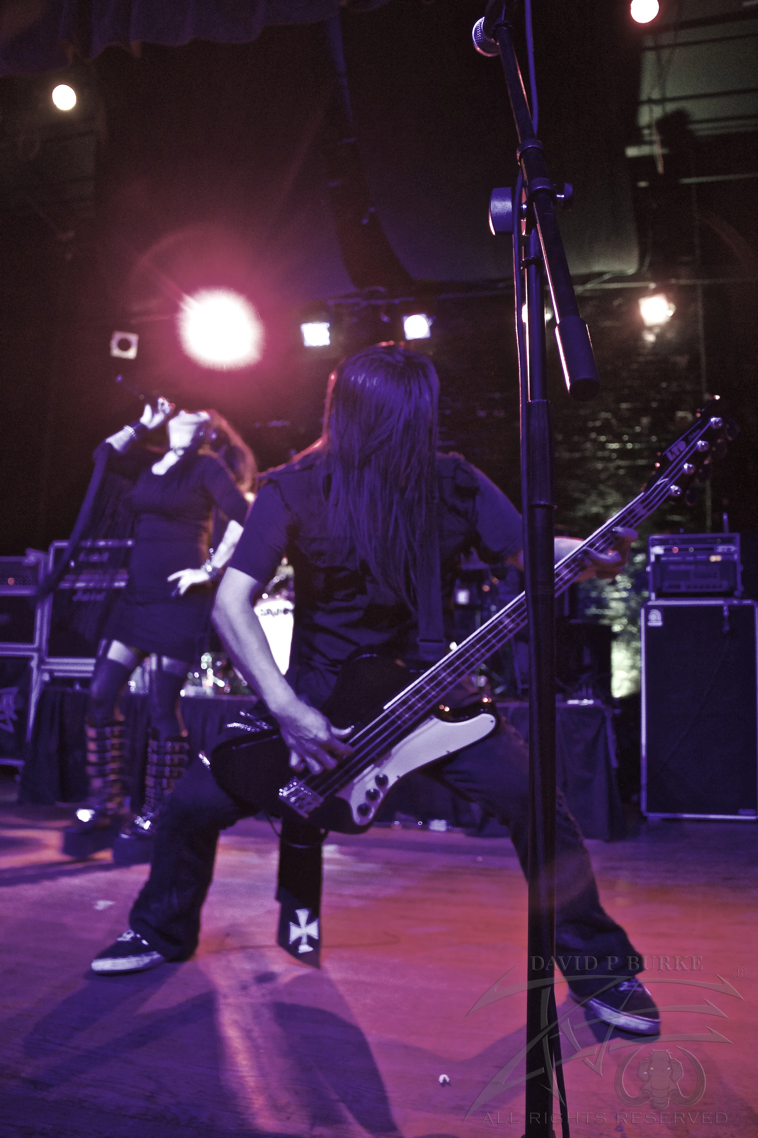 Lola Black bassist Yosh photo: David Burke