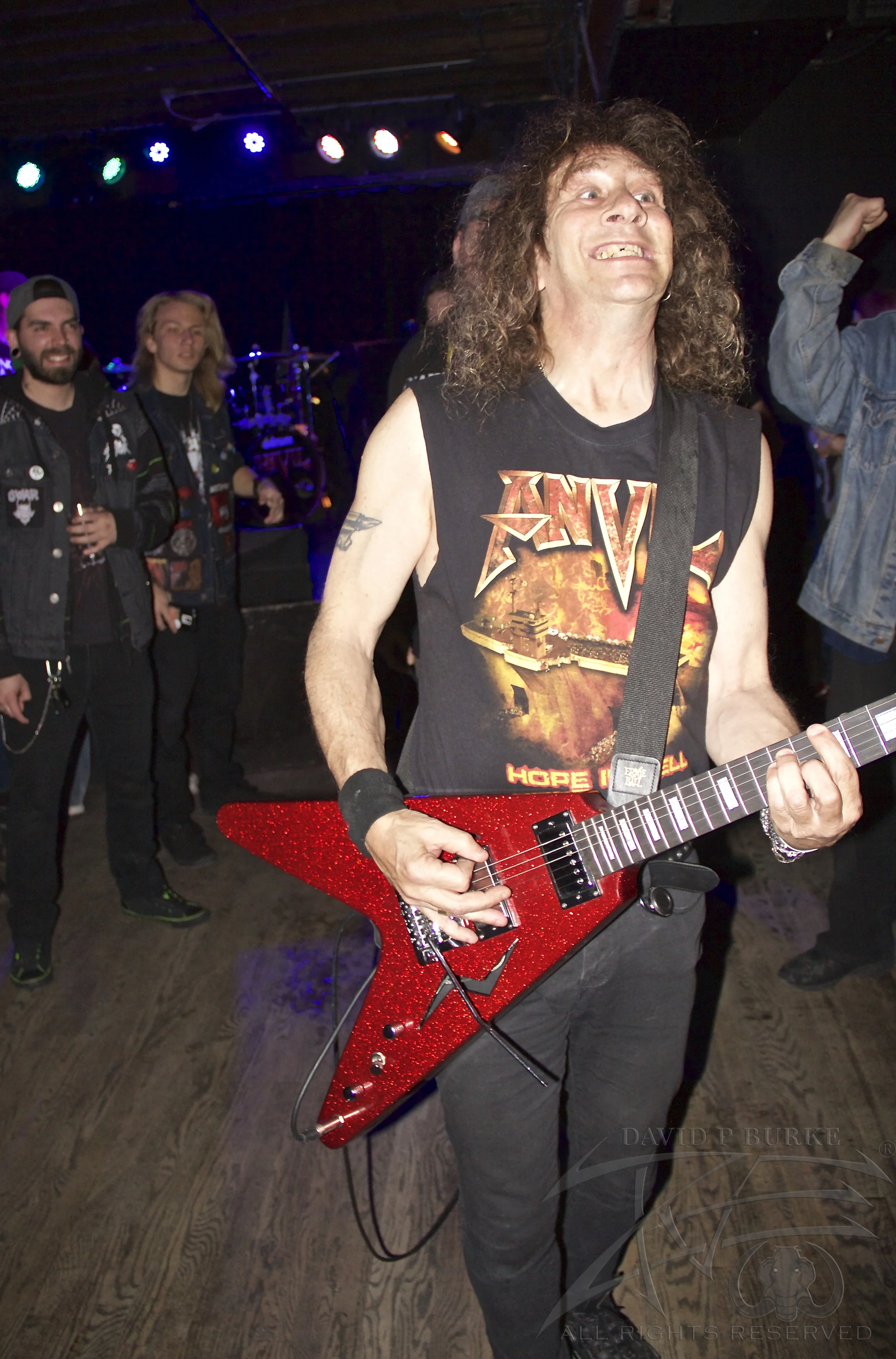 Anvil vocalist/guitarist Steve "Lips" Kudlow photo: David Burke