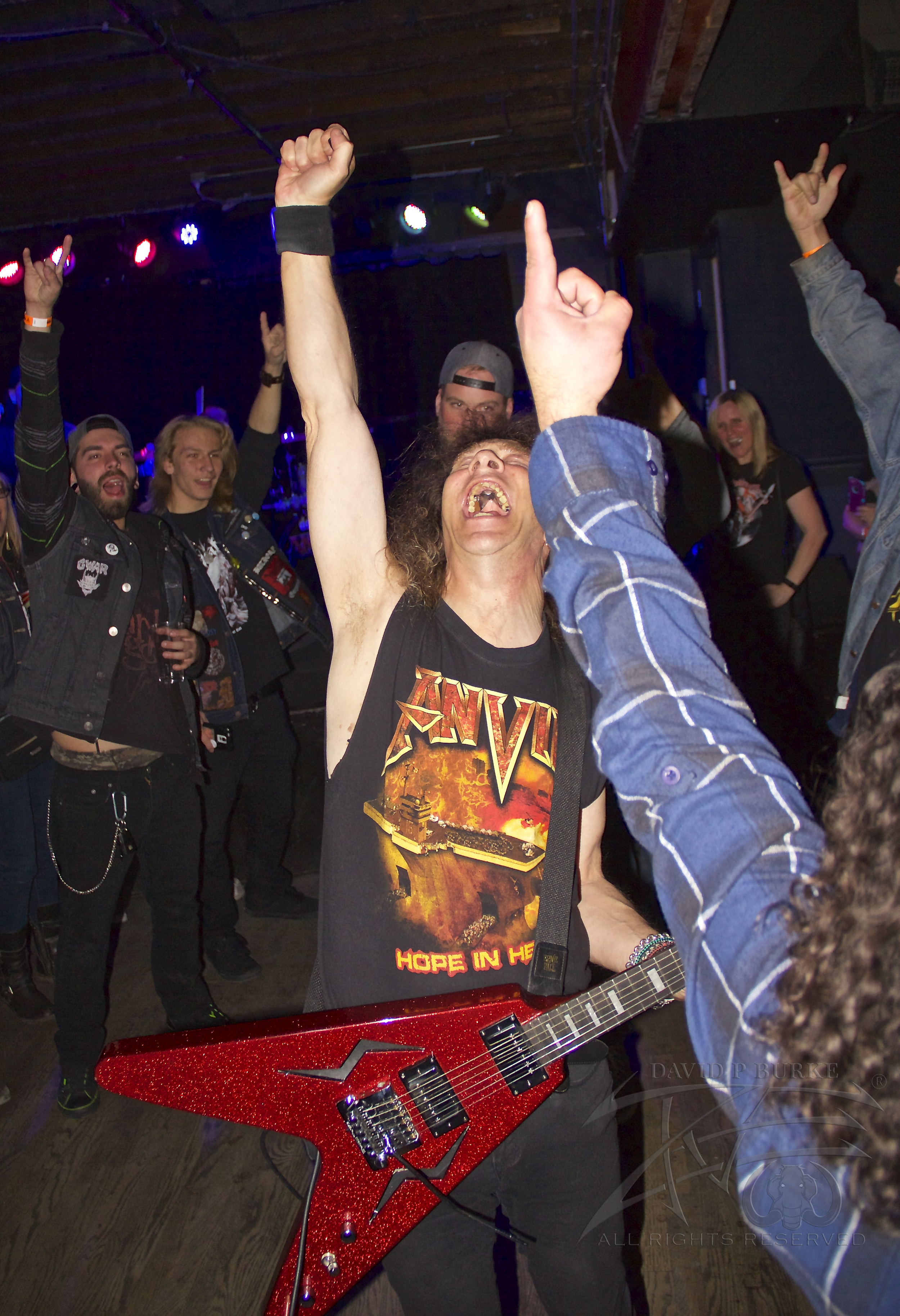 Anvil vocalist/guitarist Steve "Lips" Kudlow photo: David Burke