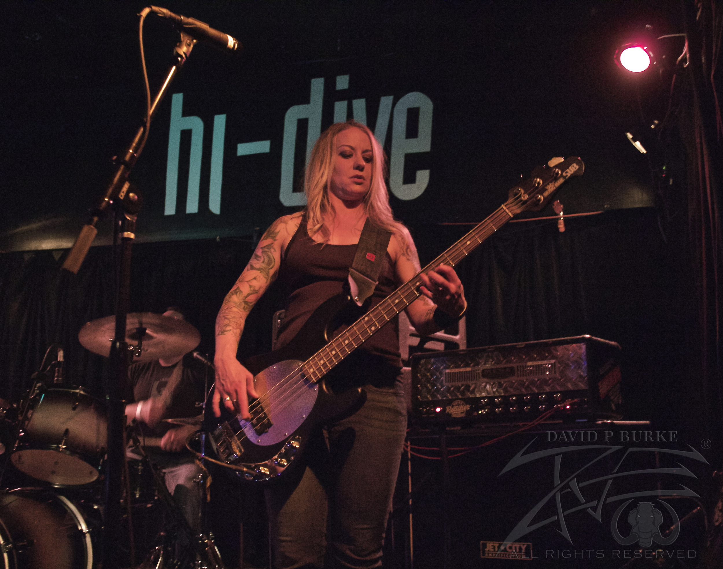 Throttlebomb bassist Jenn Rad photo: David Burke