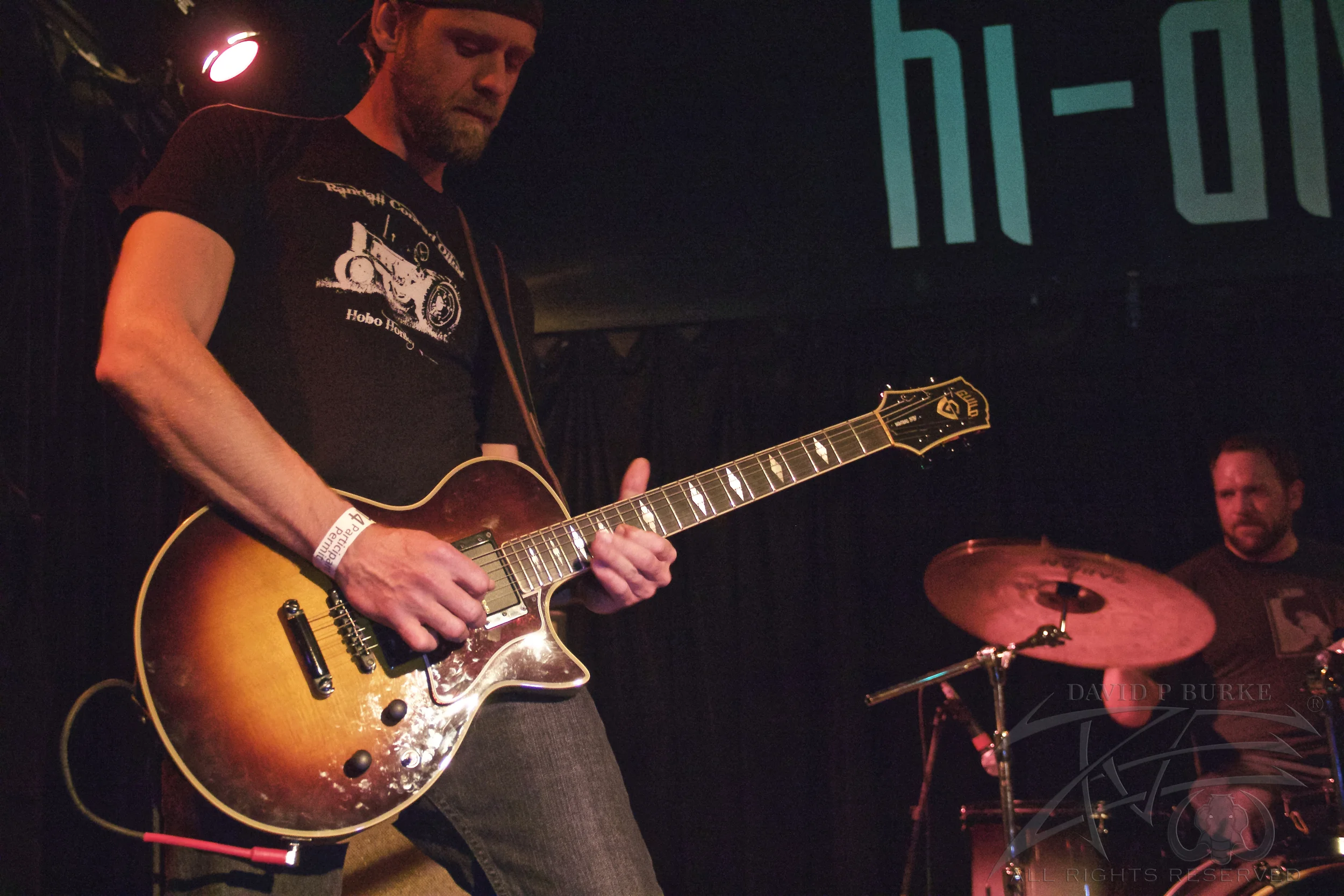 Throttle bomb guitarist Justin Delz photo: David Burke