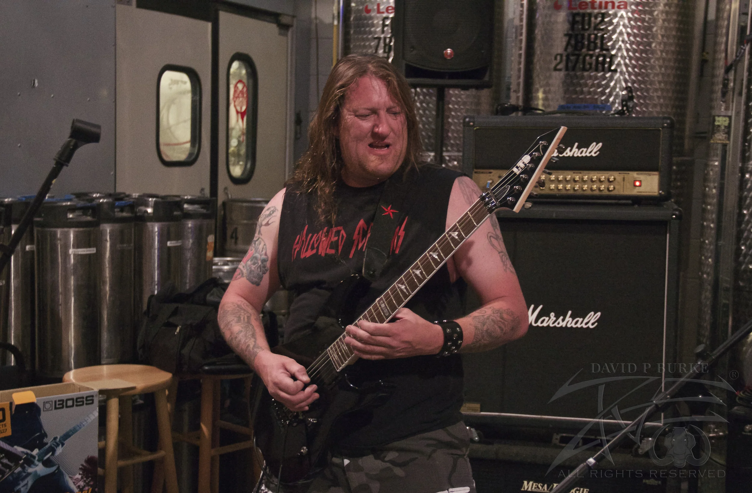 Hallowed Screams guitarist Chris Bartsch photo: David Burke