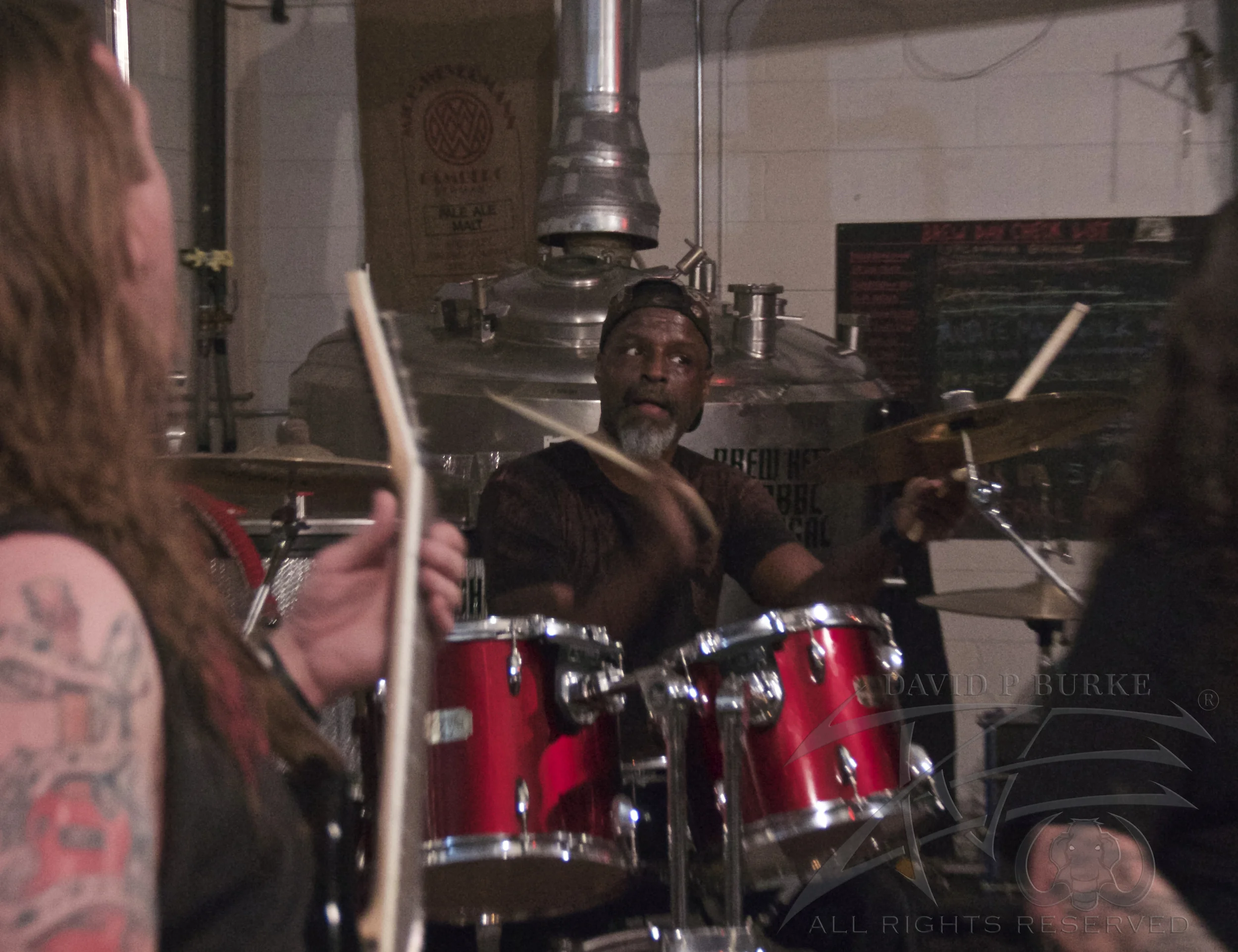 Hallowed Screams drummer Lionel White photo: David Burke