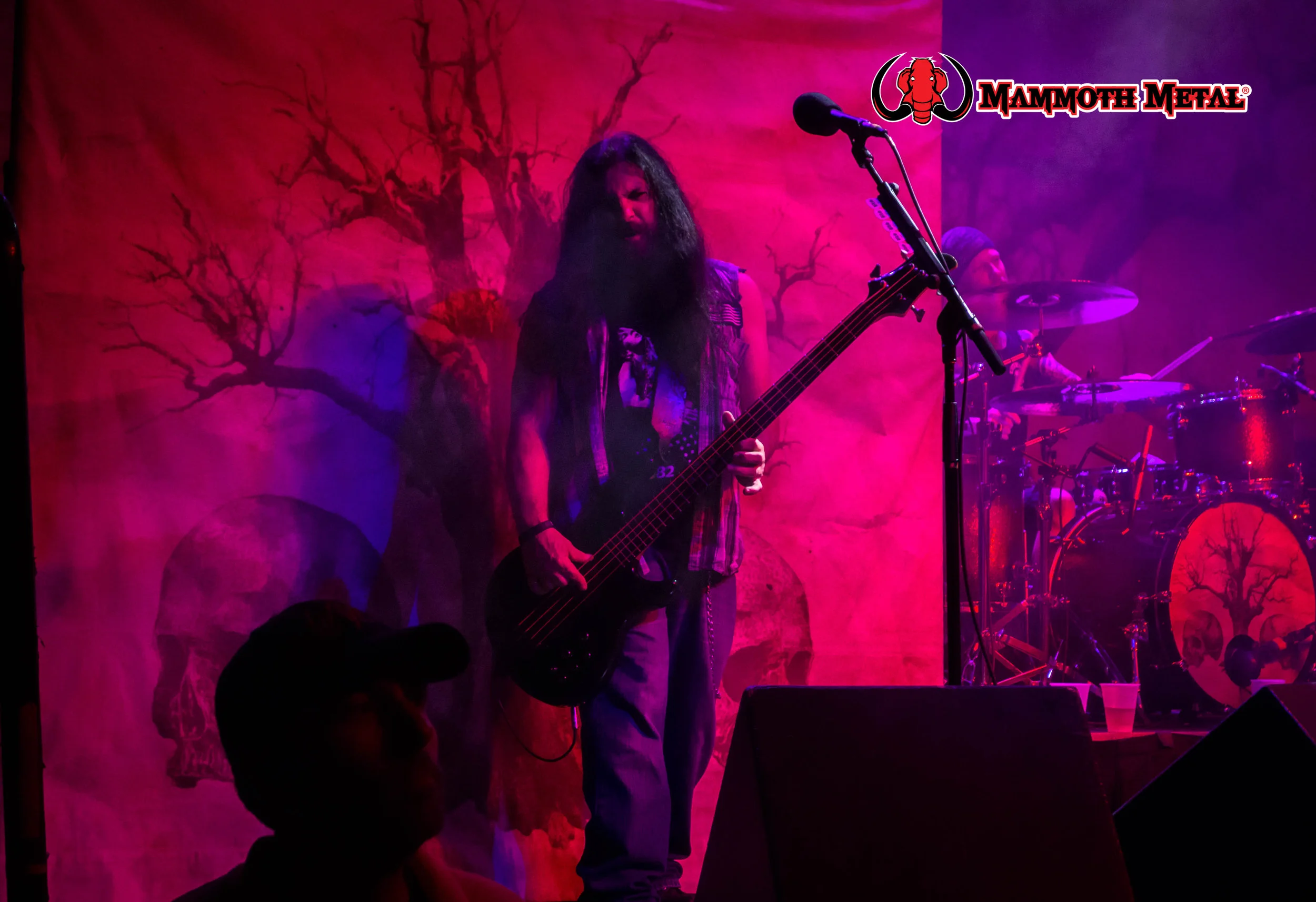 Zakk's longtime friend and bassist JD Deservio is as equally fun to watch as his technical prowess and mastery of his bass combined with his contagious stage presence and antics make for an amazing show. JD Deservio holding down the low end photo: David Burke