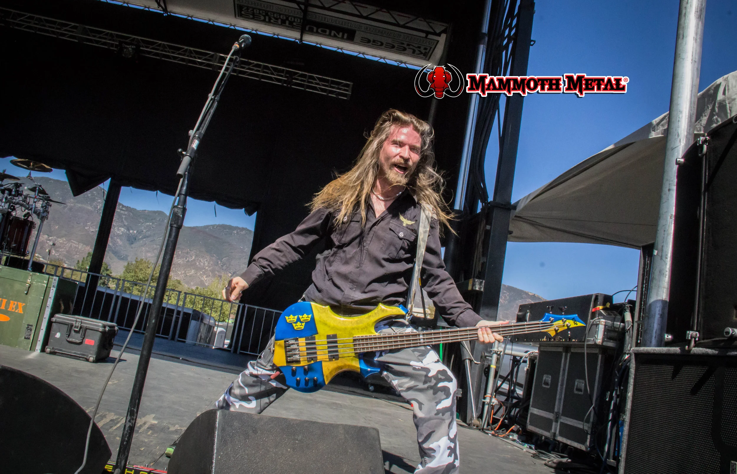 Sabaton's Pär Sundström photo: David Burke