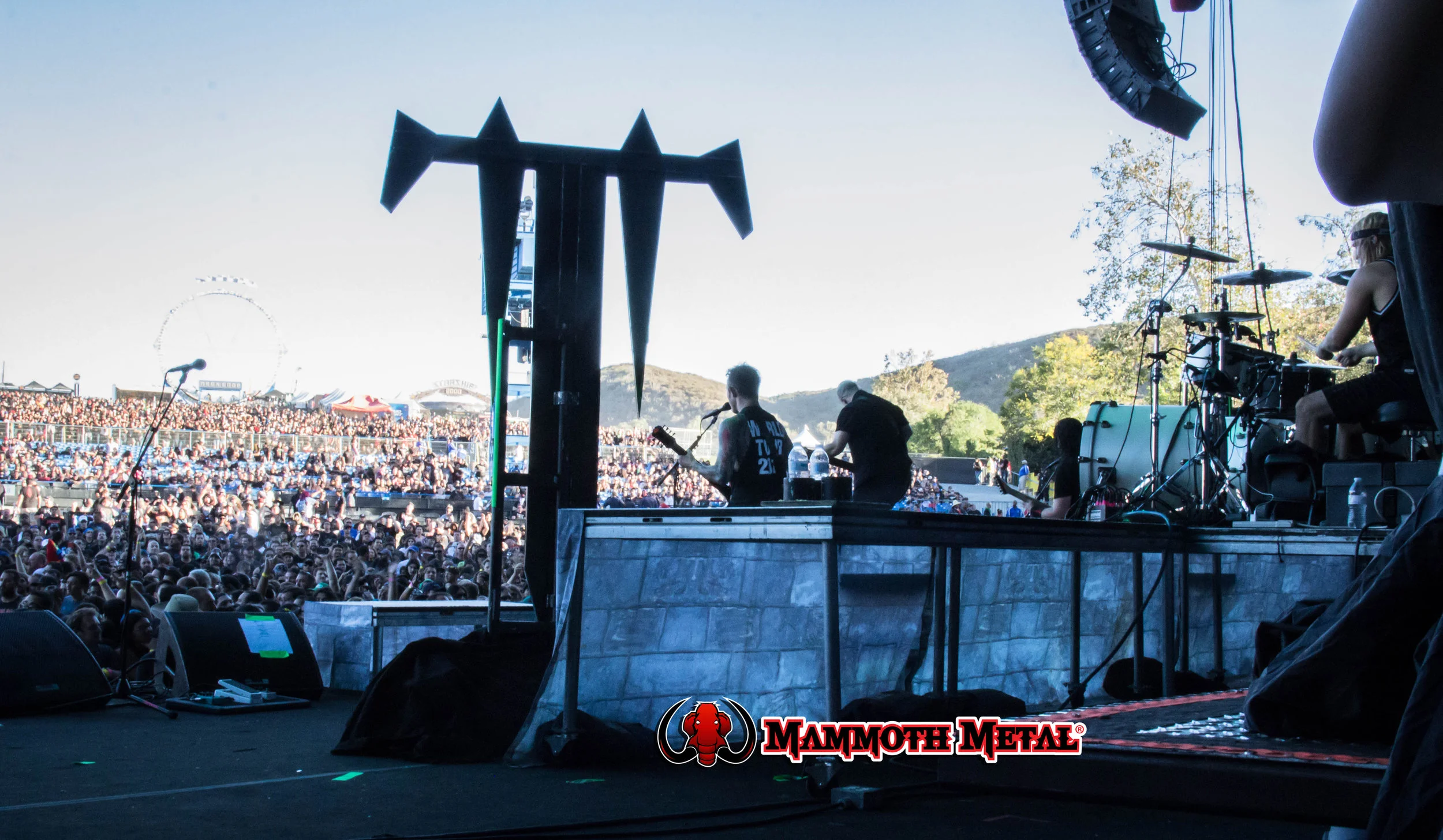 Trivium view of the massive crowd of 40k+ photo: David Burke