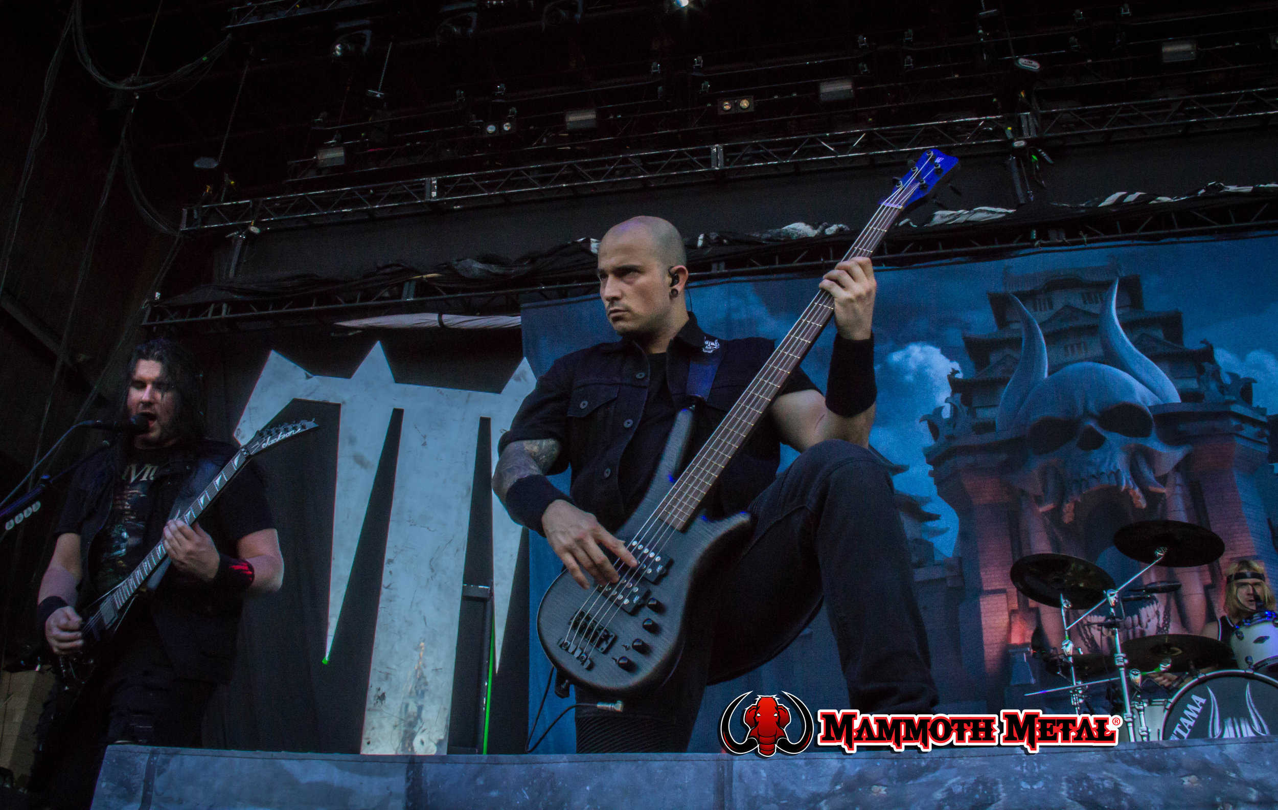 Trivium's Paolo Gregoletto bringing the low end photo: David Burke
