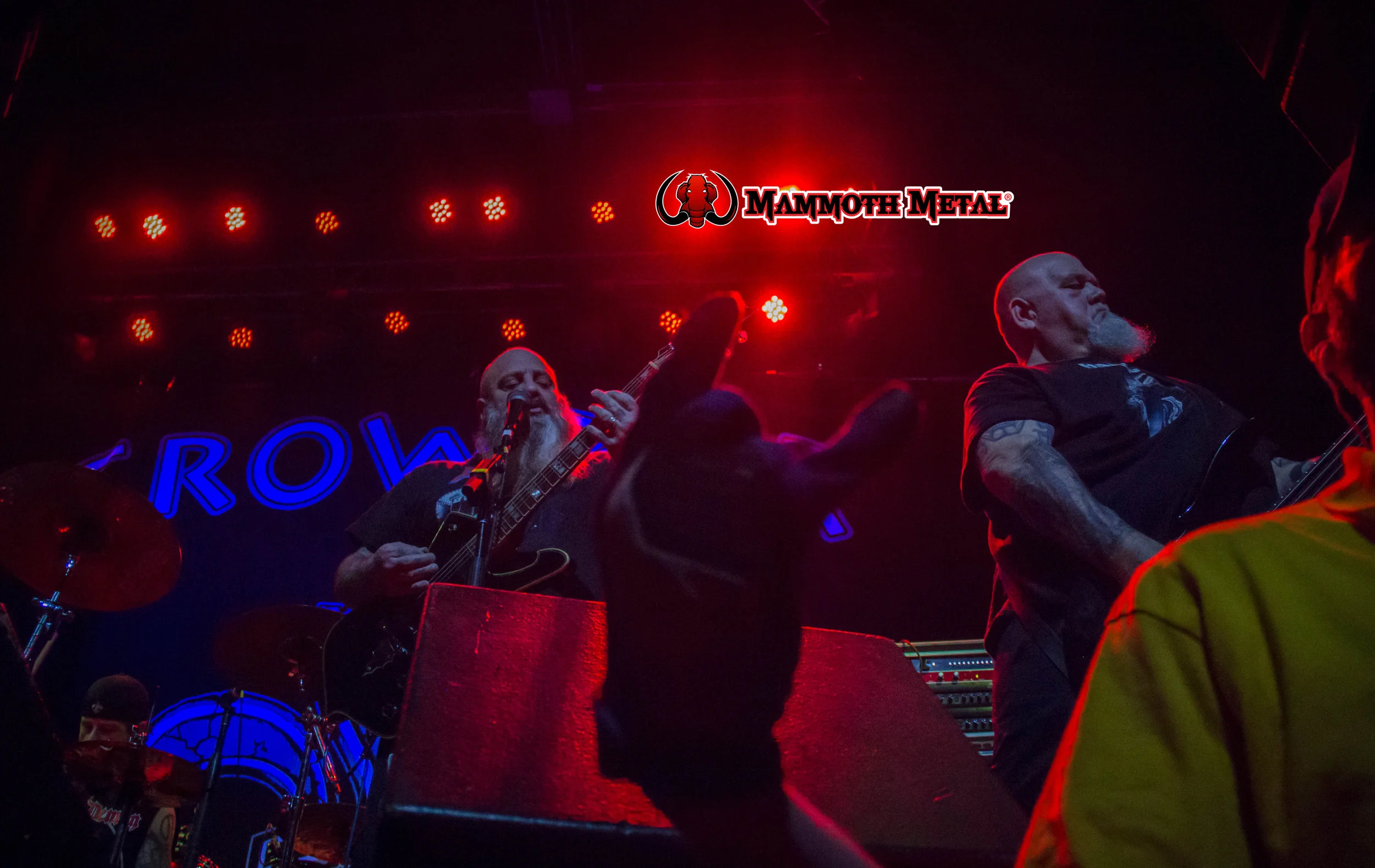 Crowbar with Brent keeping the rabid crowd safe. photo: david Burke