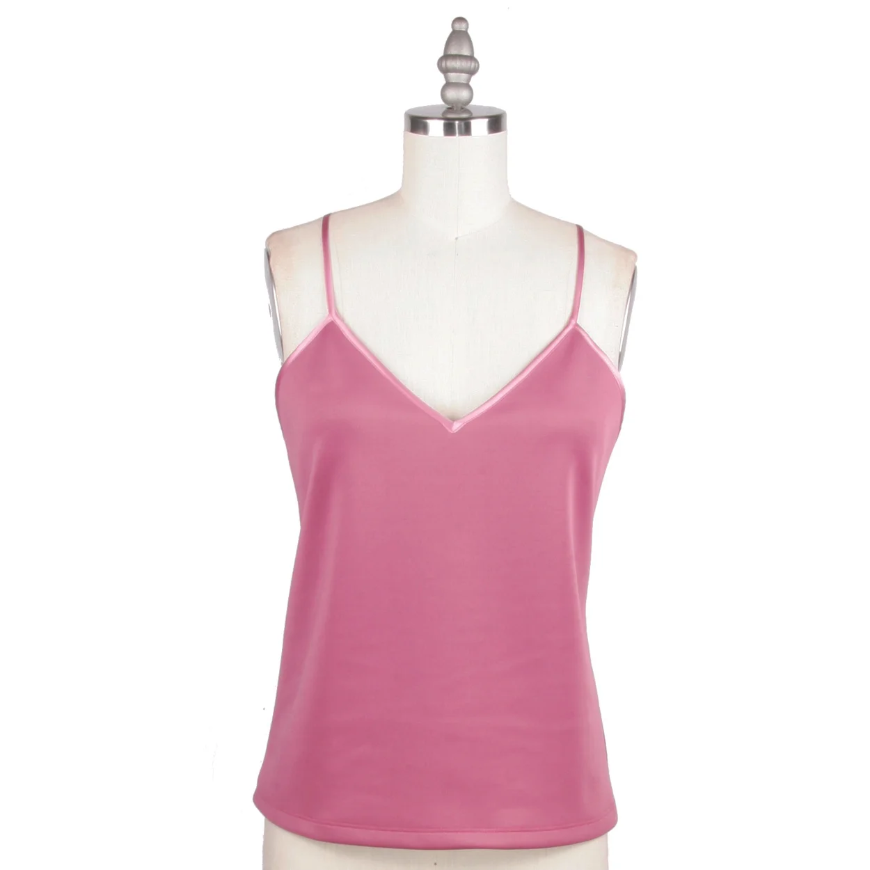 Alexander Michael Snyder AMS Atelier basics for women's clothing and lingerie. pink Neoprene tank top