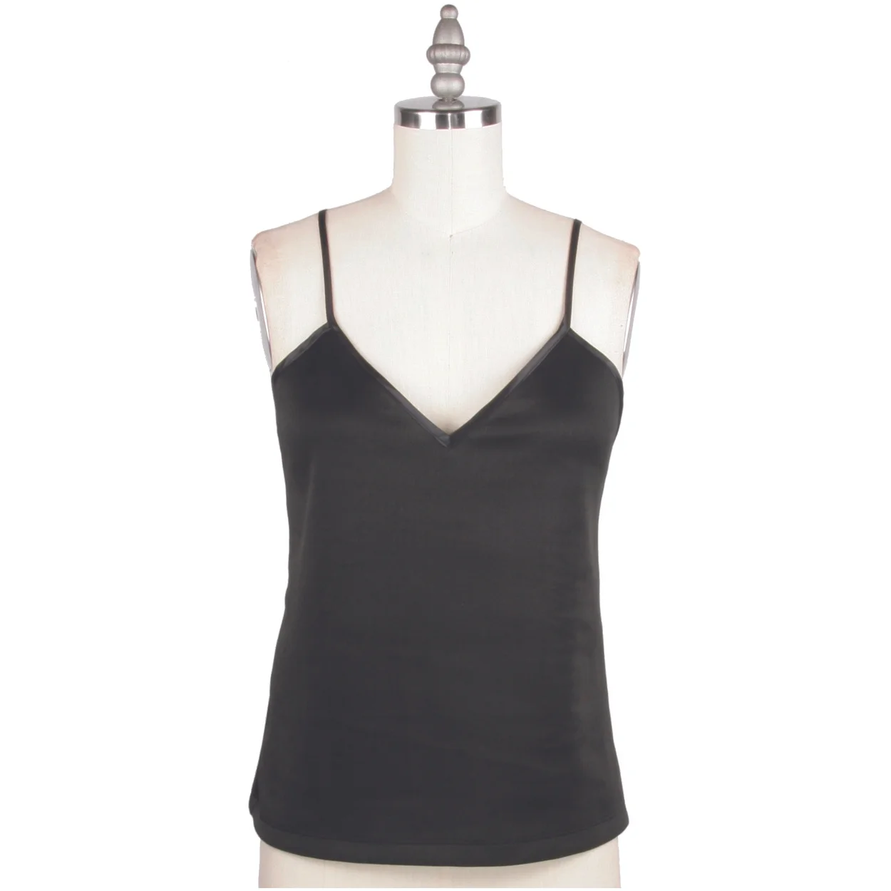 Alexander Michael Snyder AMS Atelier basics for women's clothing and lingerie. Black Neoprene tank top