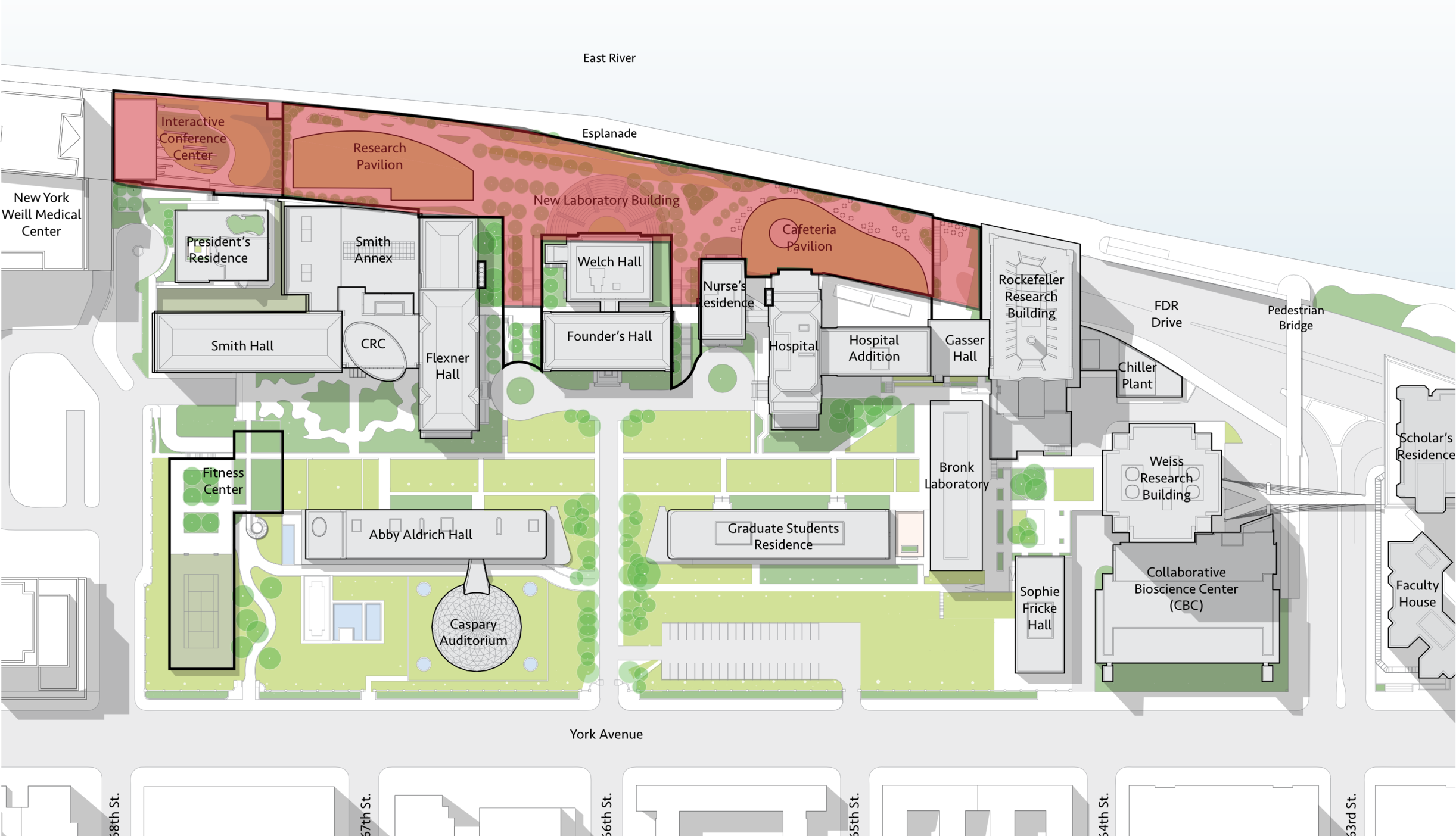 Rockefeller University New Laboratory Building Master Plan, New York, NY***