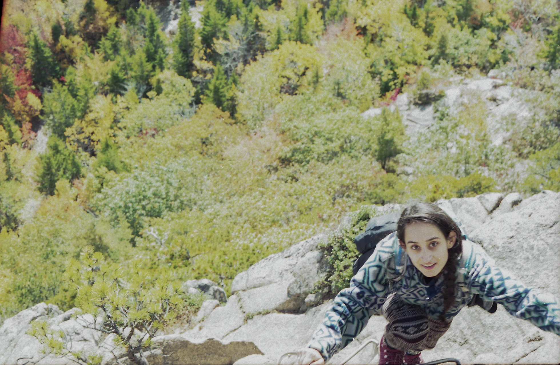 It looks like I'm climbing straight up because I am