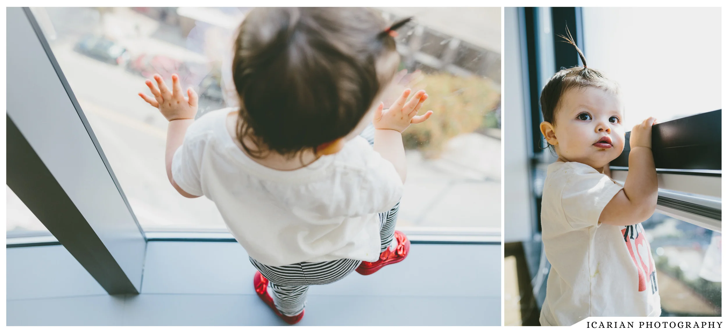 Ru, you were fascinated by the enormous window overlooking the streets. We counted the cars and whenever I would get to 3, you'd say "niiii... ten!" A for effort, my love.