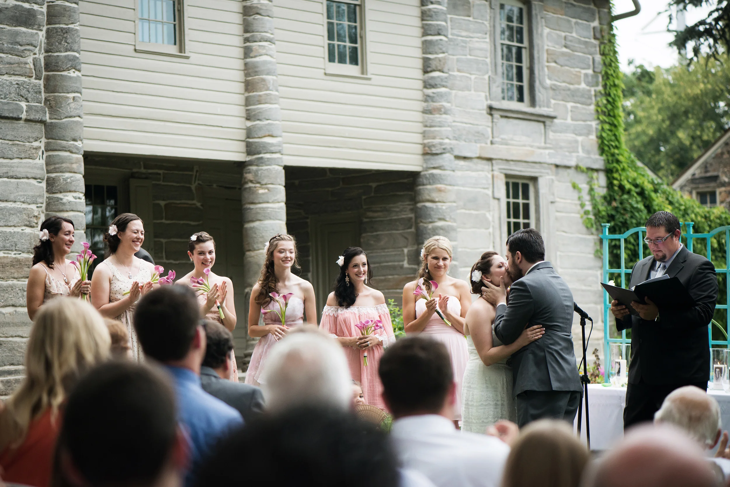 Your daddy and my first kiss as husband and wife. photo by: M2 Photography