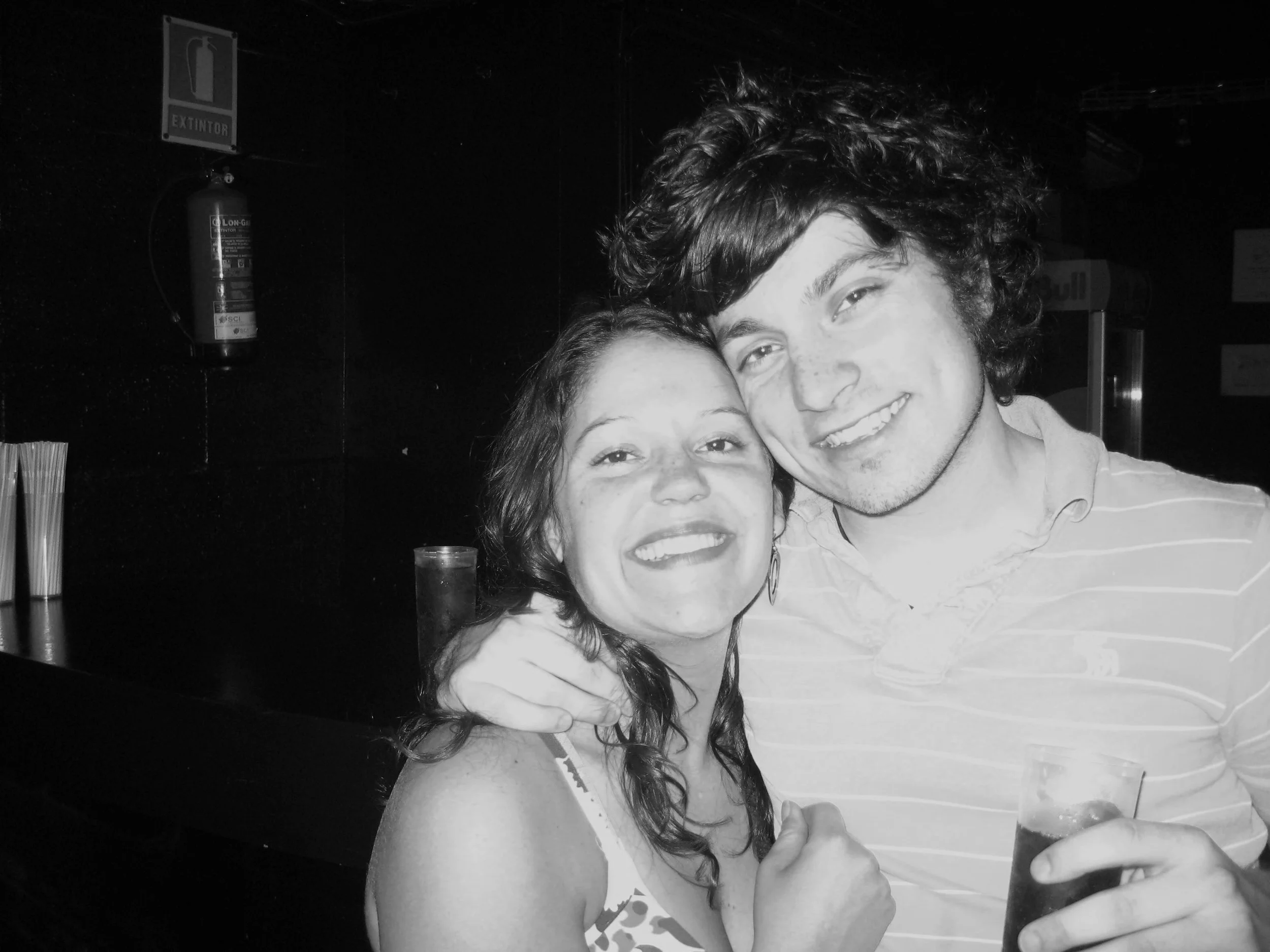 Our first photo together