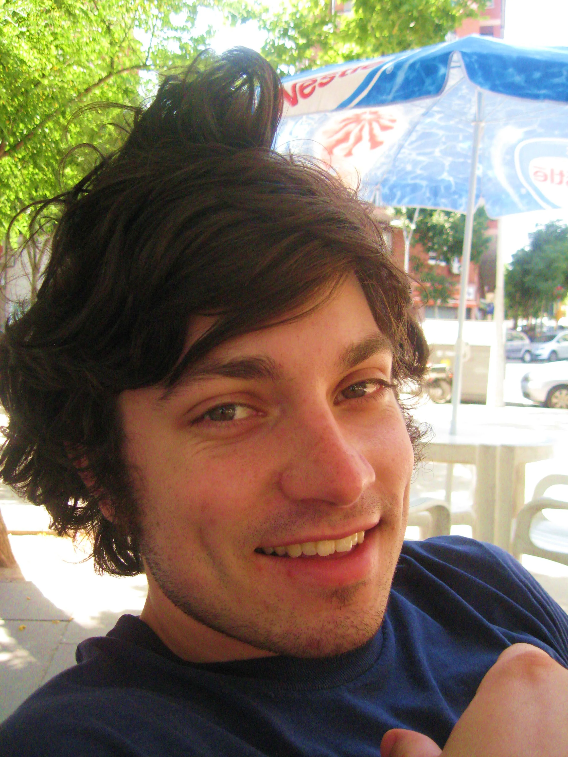 During lunch, I took this picture of your dad. I stared at it all weekend, thinking about the next time I would get to see him.