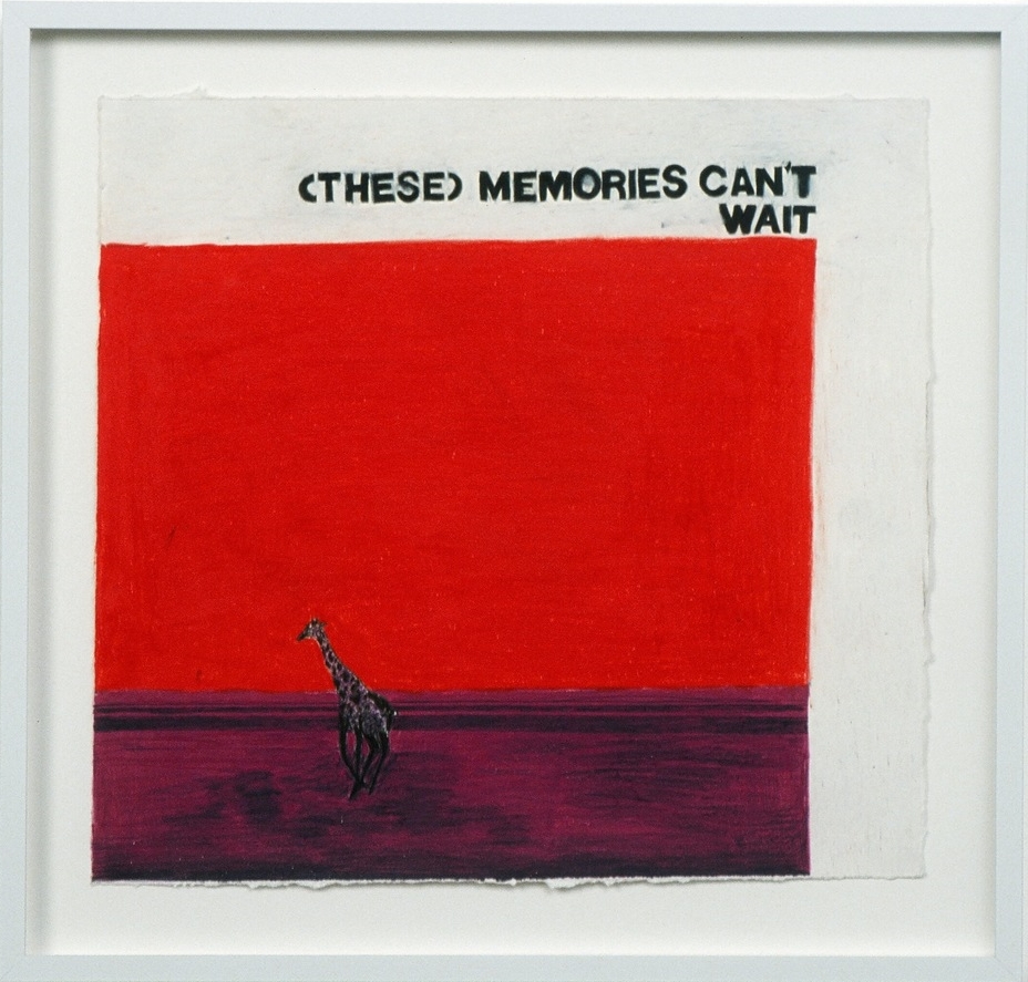   (These) Memories Can't Wait , 2003  colored pencil on paper  11.5X 12.25" / 29 X 31Cm    