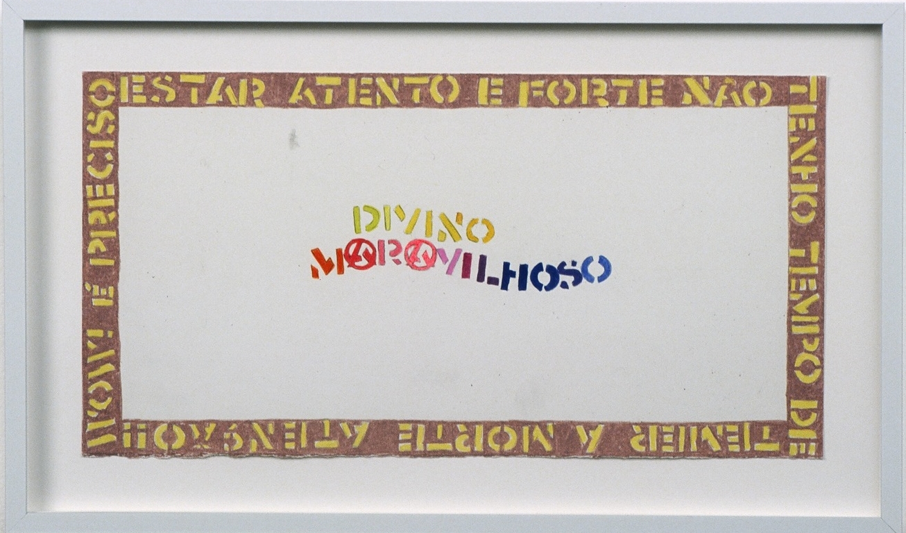   Divino Maravilhoso , 2004  colored pencil on paper  7.25 X 14" / 18.4 X 36.6Cm    
