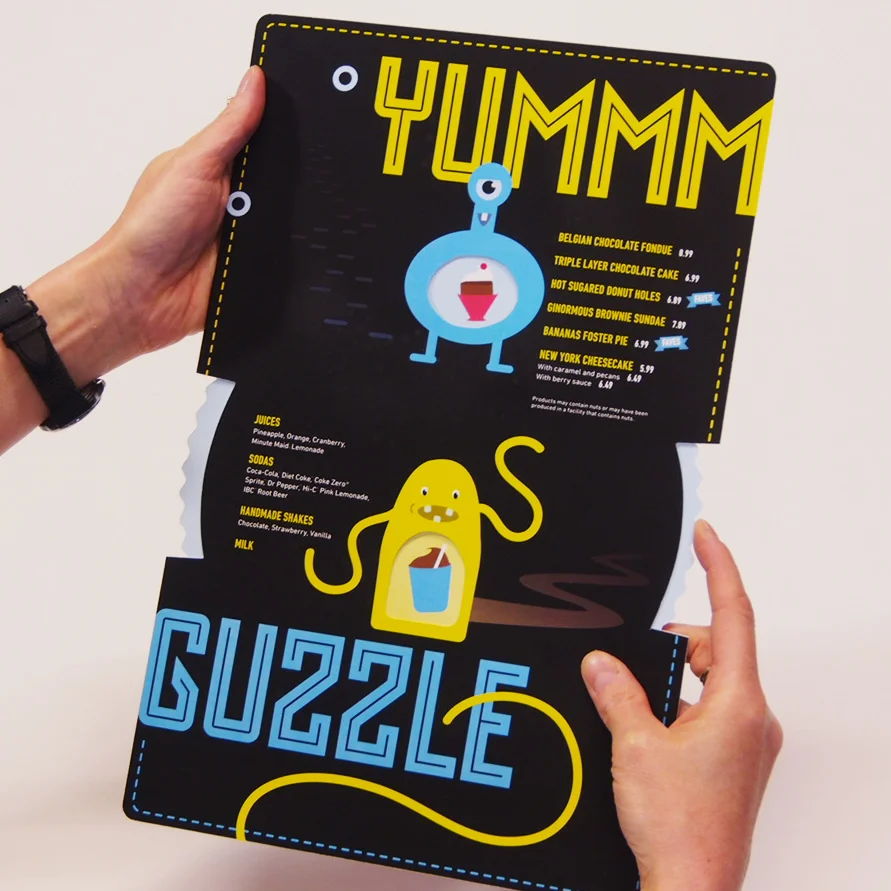 Dave and Buster's Kids Menu Concepts