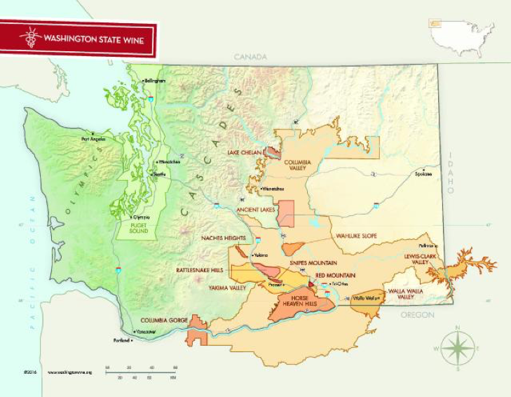 Washington wine producing regions