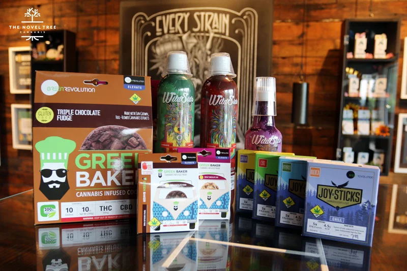 Lots of variety in Green Revolution’s lineup, from edibles to prerolls.