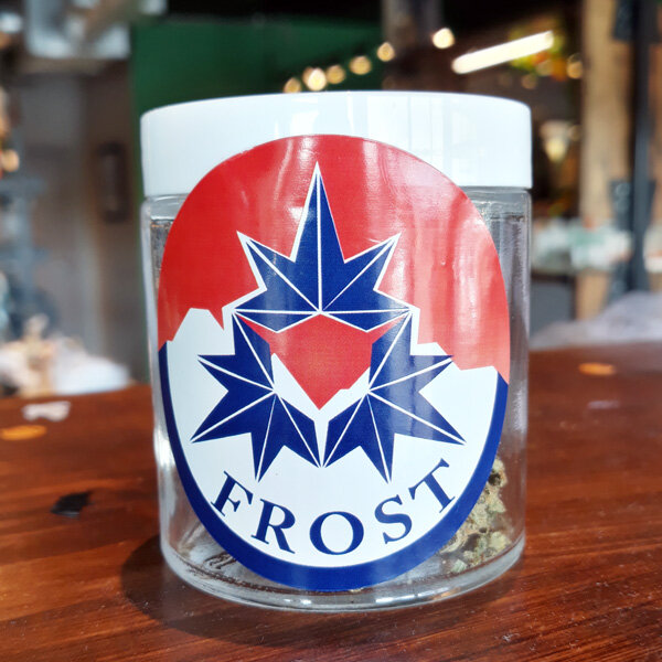 Zurple Punch by Frost - Indica-dominant Hybrid | 22% THCA 70% Indica 30% Sativa hybrid, 22% Zurple Punch has hints of purple throughout the nug structure. A cross between Purple Punch and Zkittlez strains. Sweet tasting smoke accented with floral notes, Zurple Punch packs an assertive high. Frost is one of the newest farms on The Novel Tree’s menu and the budtenders are raving about it!see our Frost intro blog