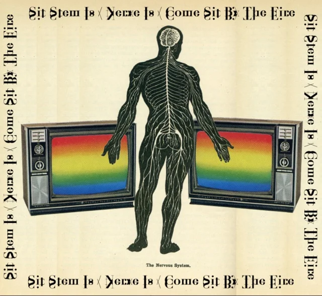 "Sit Stem Is, Nerve Is, Come Sit By The Fire", signed & numbered, 20x20