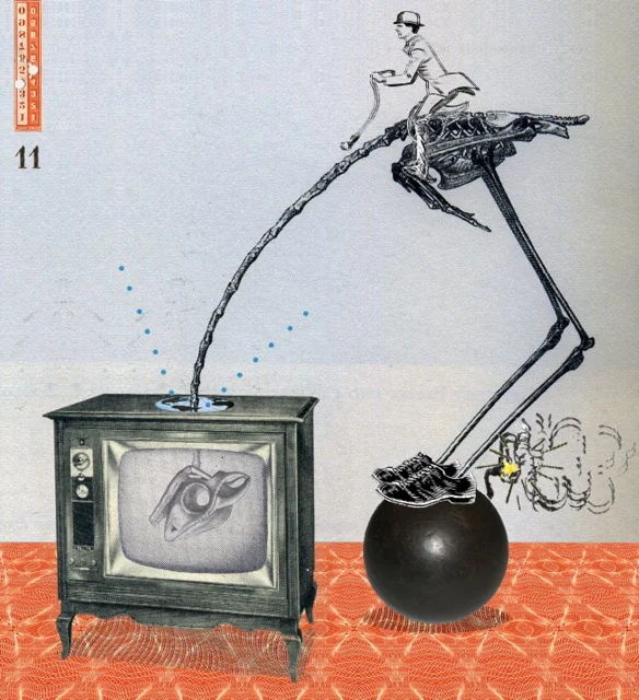 "Dim Ostrich Faction", signed & numbered, 16x20