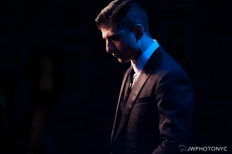 Tony Yazbeck onstage at Birdland Jazz Club presenting his show, "The Floor Above Me." June 28th, 2015.