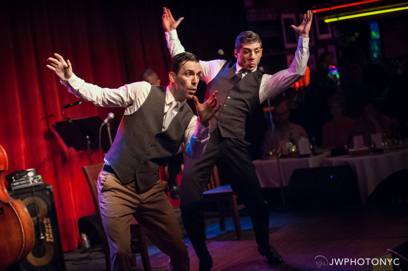 Tony Yazbeck and Clyde Alves onstage at Birdland Jazz Club presenting "The Floor Above Me." June 28th, 2015