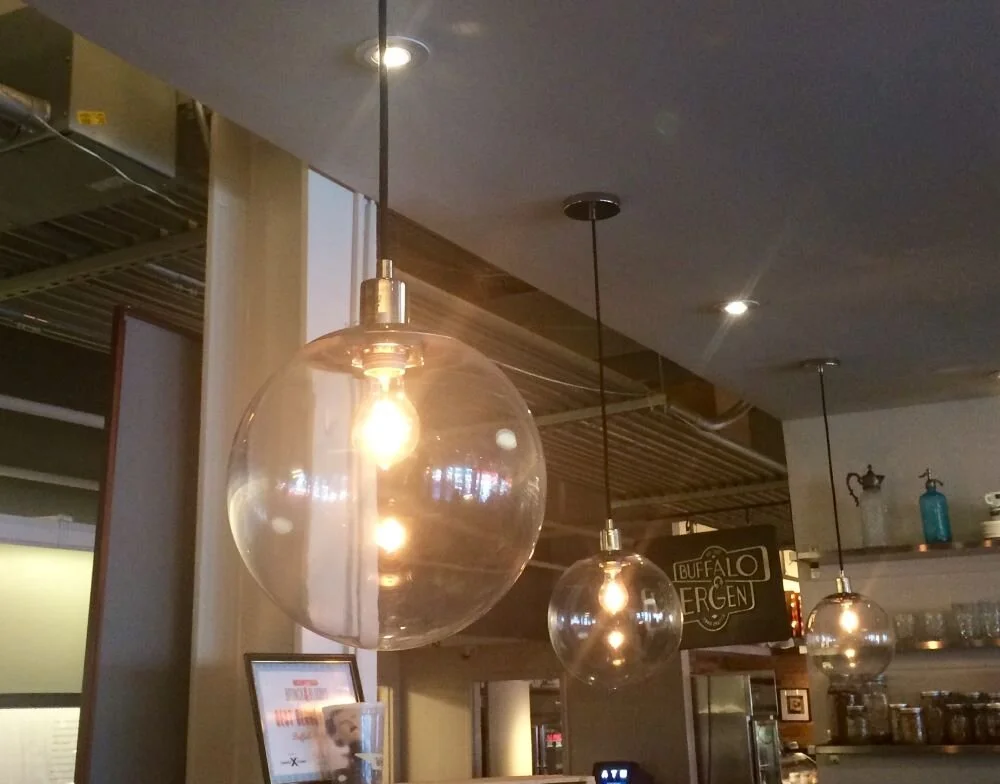 Cool simple pendants at Union Market