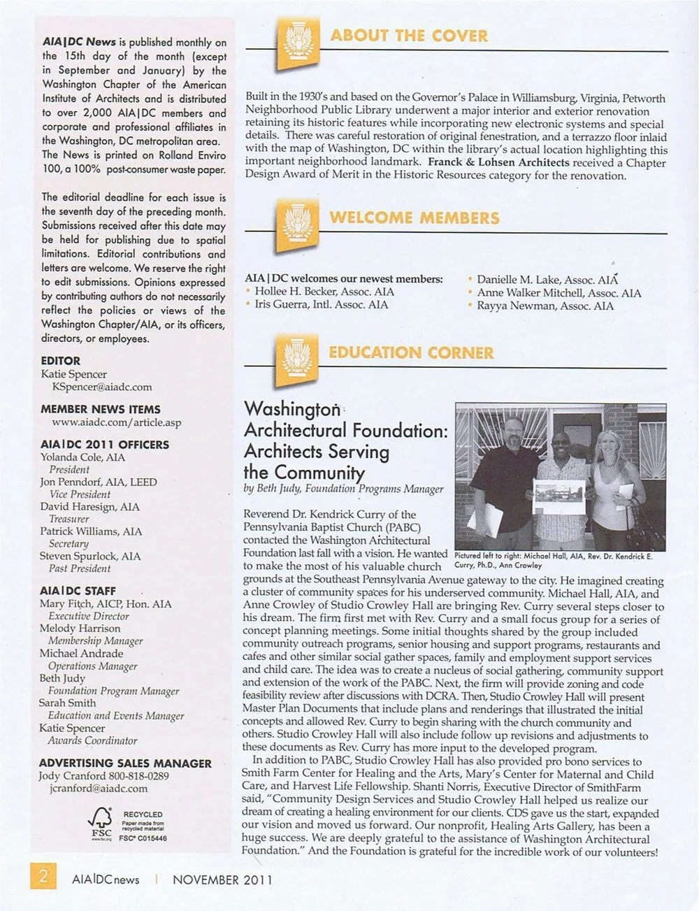 AIA|DC News - WAF: Architects Serving the Community