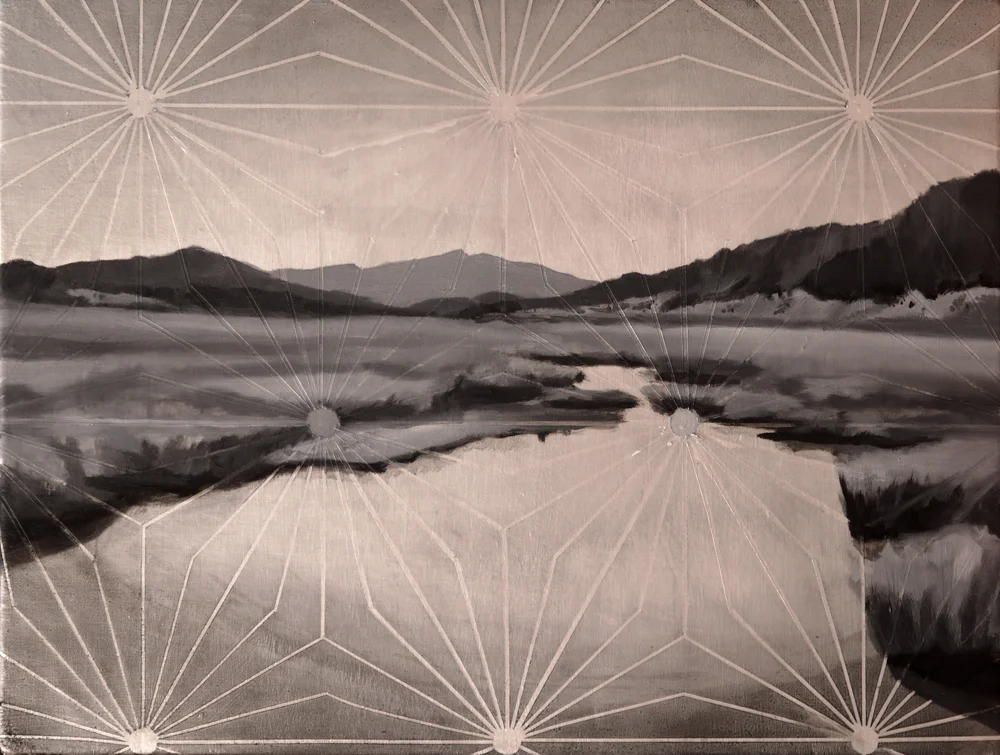 Matthew Mullins, Caldera, Oil on Canvas