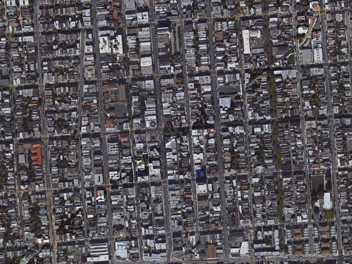 The mission neighborhood with the bones of the old train route image: googlemaps