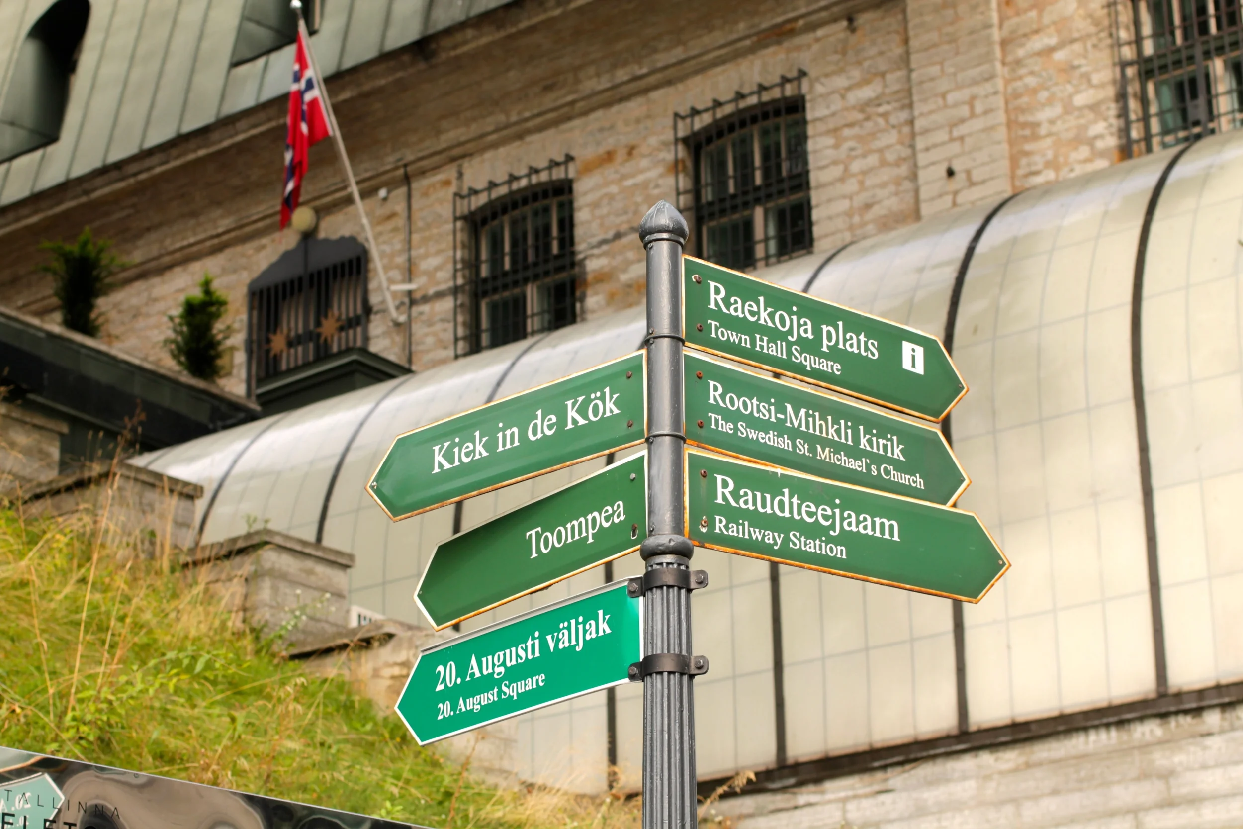 Tallinn city street signs